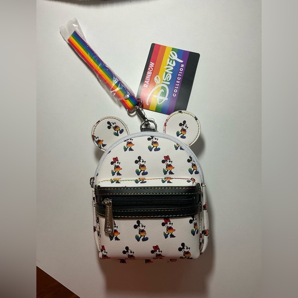 🌈Disney Loungefly Mickey and Minnie Mouse Mini Bag - Picture 1 of 6